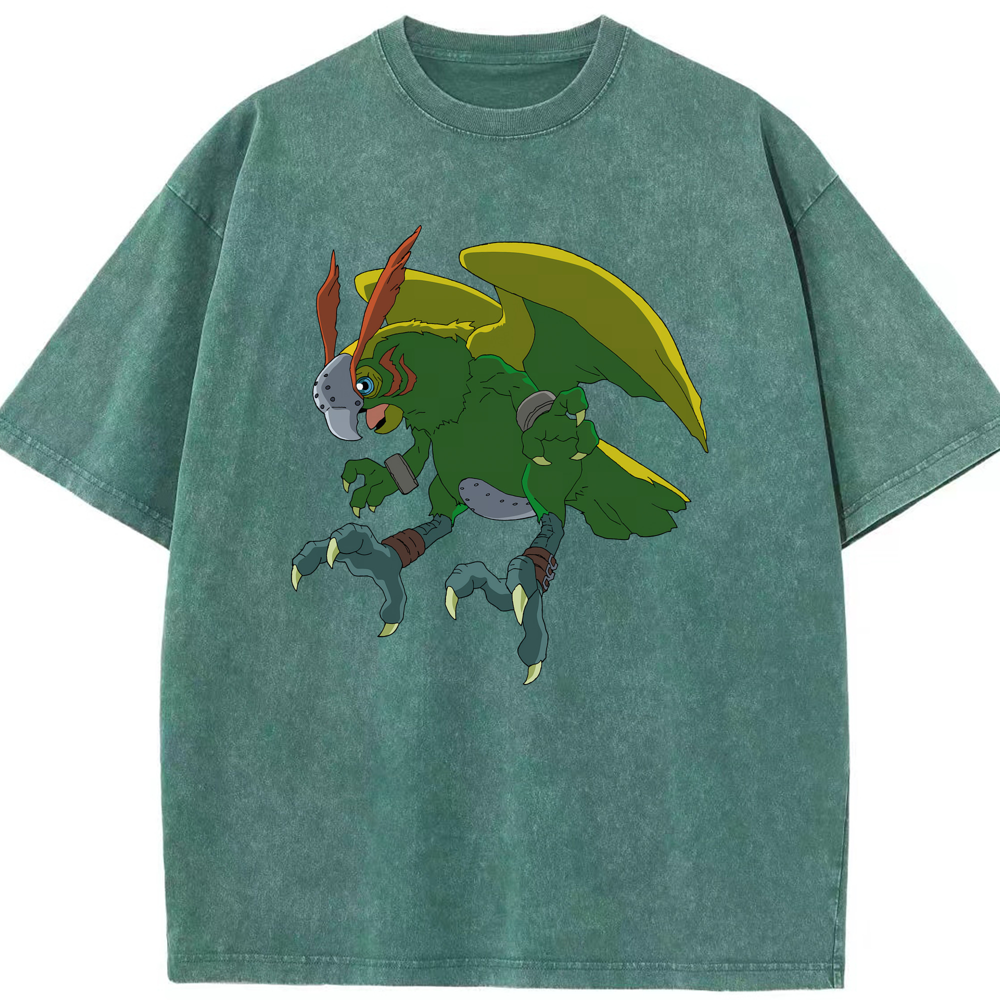 （画像用） Digimon デジタルモンスター/デジモン 綿100% ヴィンテージ風 半袖Tシャツ（フロントプリント）